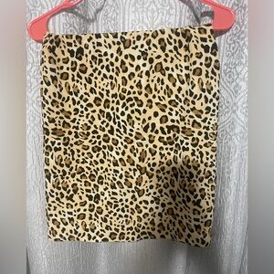 Brand new never worn leopard print skirt.